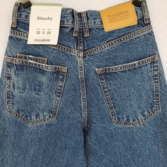 Pull&Bear High-Rise Wide Leg Slouchy Jeans Sz 0 - Picture 11 of 14